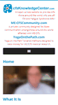 Mobile Screenshot of cfsknowledgecenter.com